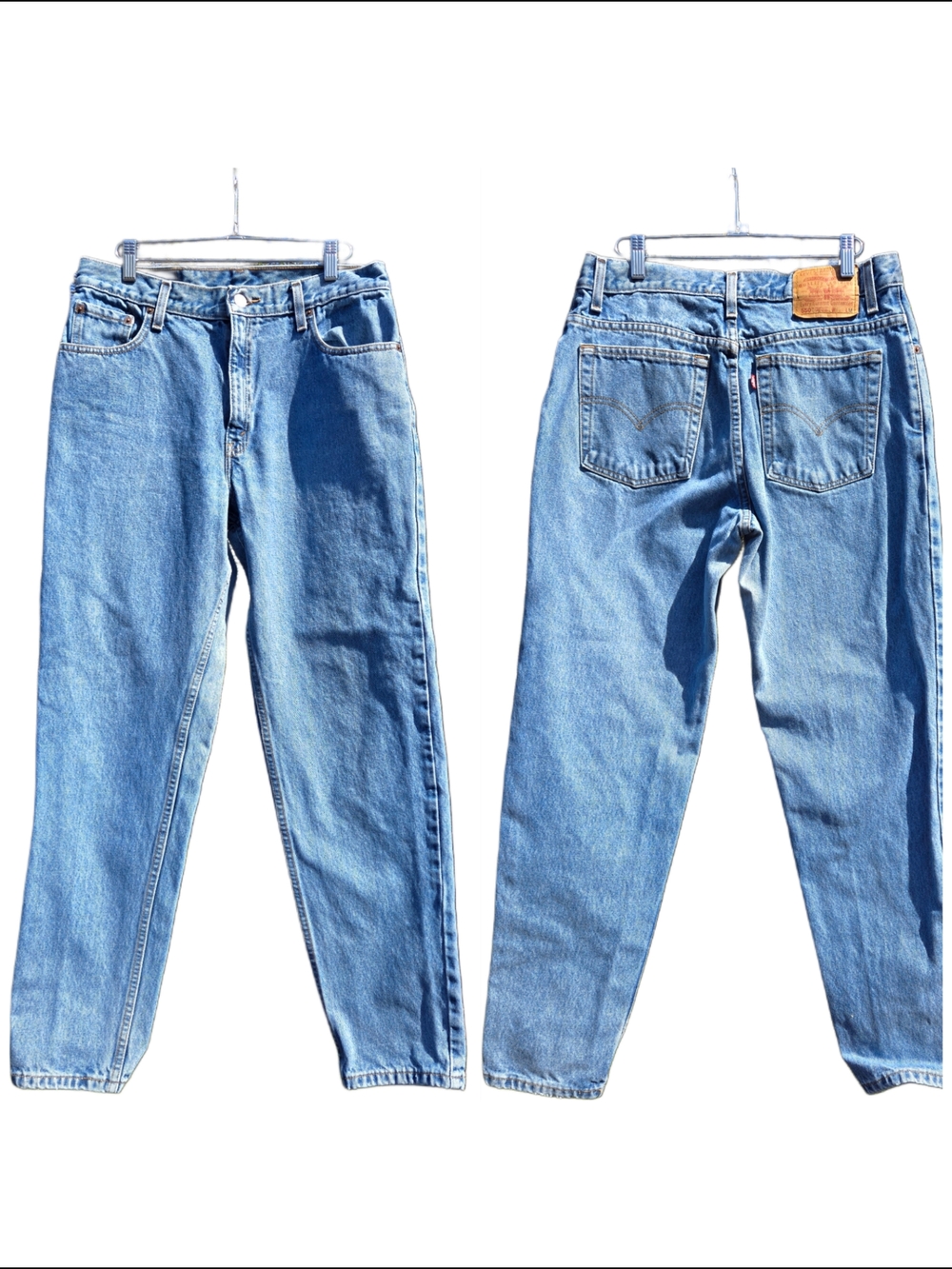 Levi's 550 Relaxed Fit Tapered Leg Classic Blue Jean Medium Wash 90s